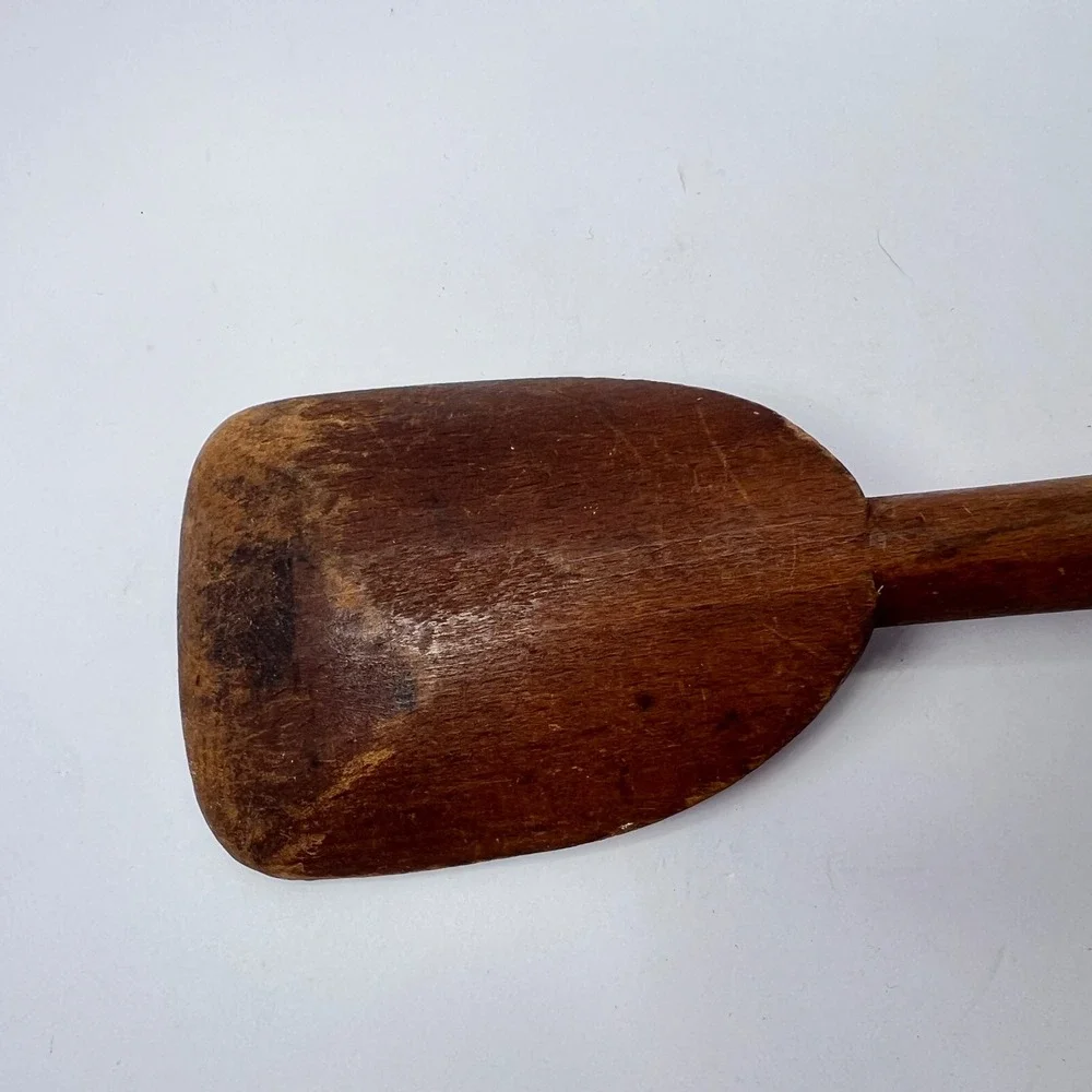 RARE Antique Wooden Dough Spoon 14